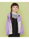 【SALE/20%OFF】THE SHOP TK 【120-150】配色スタンドブルゾン/洗濯機OK ザ ショップ ティーケー ジャケット・アウター ブルゾン・...