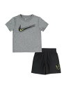 NIKE トドラー(90-100cm) セット商品 NIKE(ナイキ) NKB SHORT SET ルーキーキッズ トップス その他のトップス ブルー ブラック...