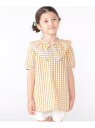 【SALE/40%OFF】SHIPS KIDS SHIPS KIDS:100~130cm / ギンガムチェック 半袖 ブラウス シップス トップス シャツ・ブラ...