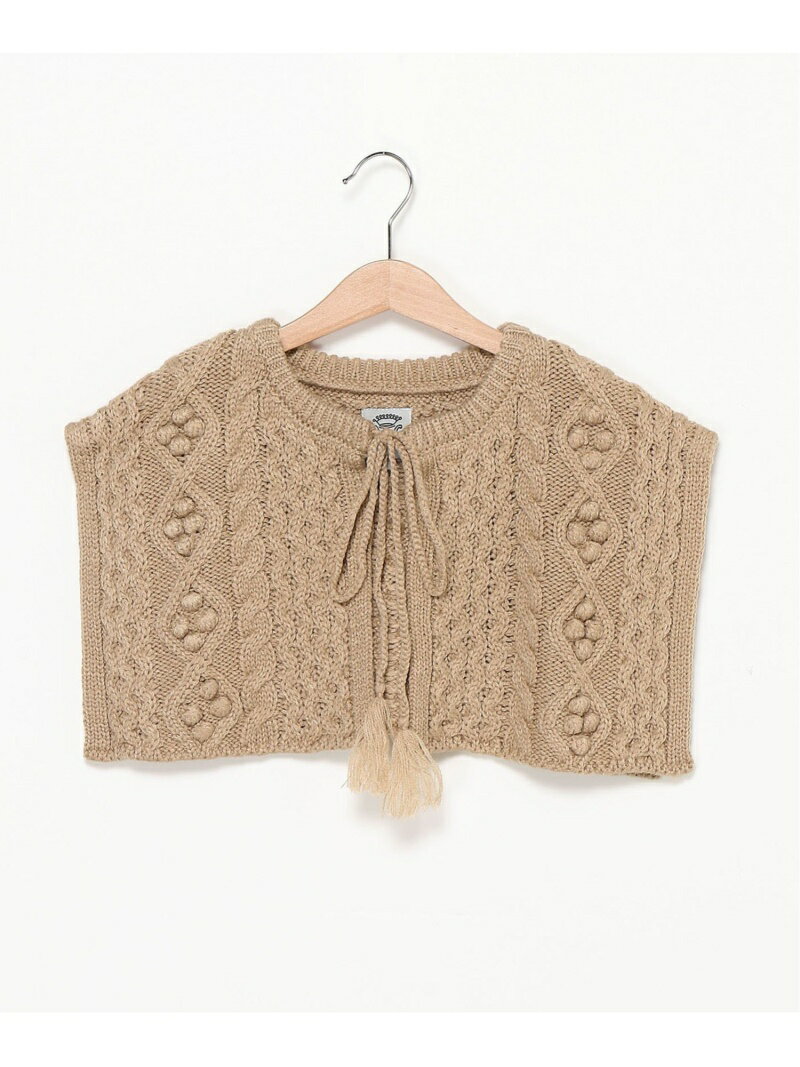 【SALE／50%OFF】OCEAN&GROUND OCEAN&GROUND/(K)J&Aビスチェ風ニットウォーマー オーシャンアンドグラ..