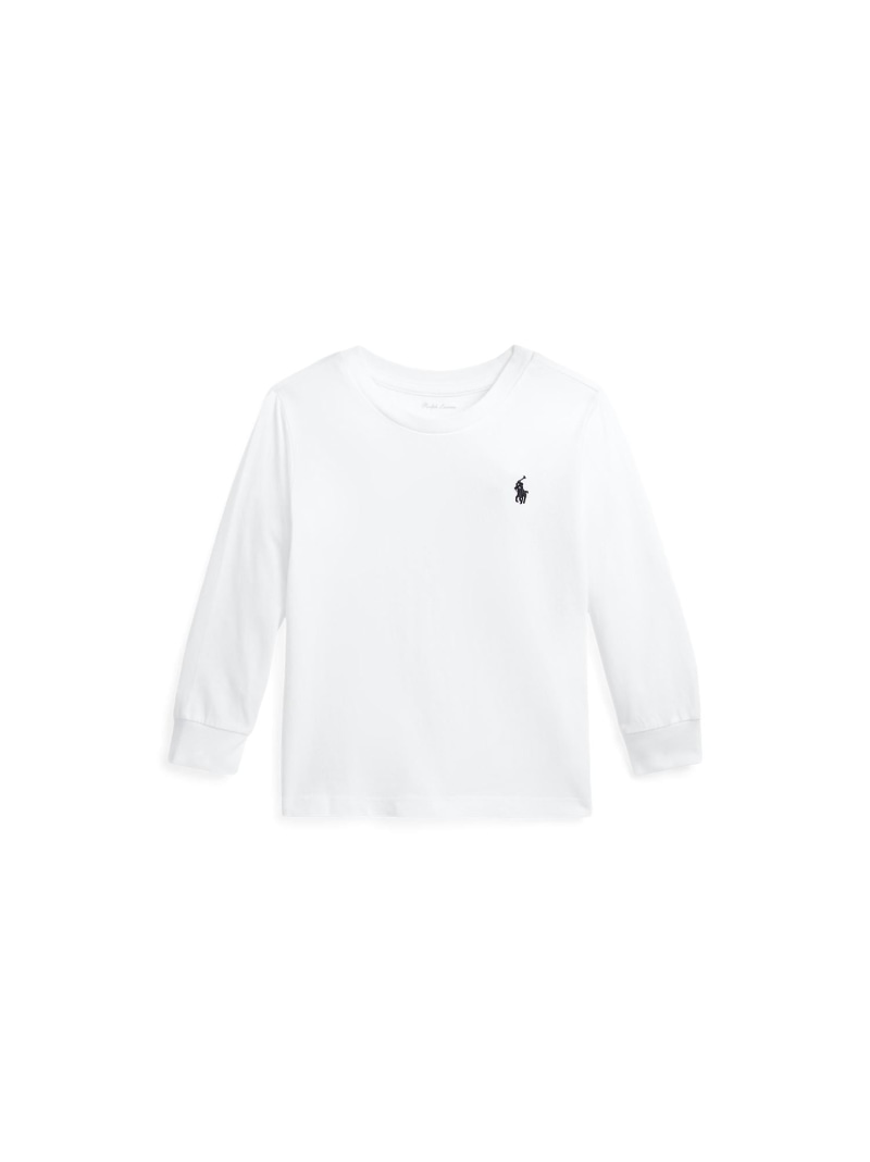 POLO RALPH LAUREN (ベビー)コットン ジャージー ロングスリーブ Tシャツ ラルフローレン トップス カットソー・Tシャツ ホワイト【送料無料】