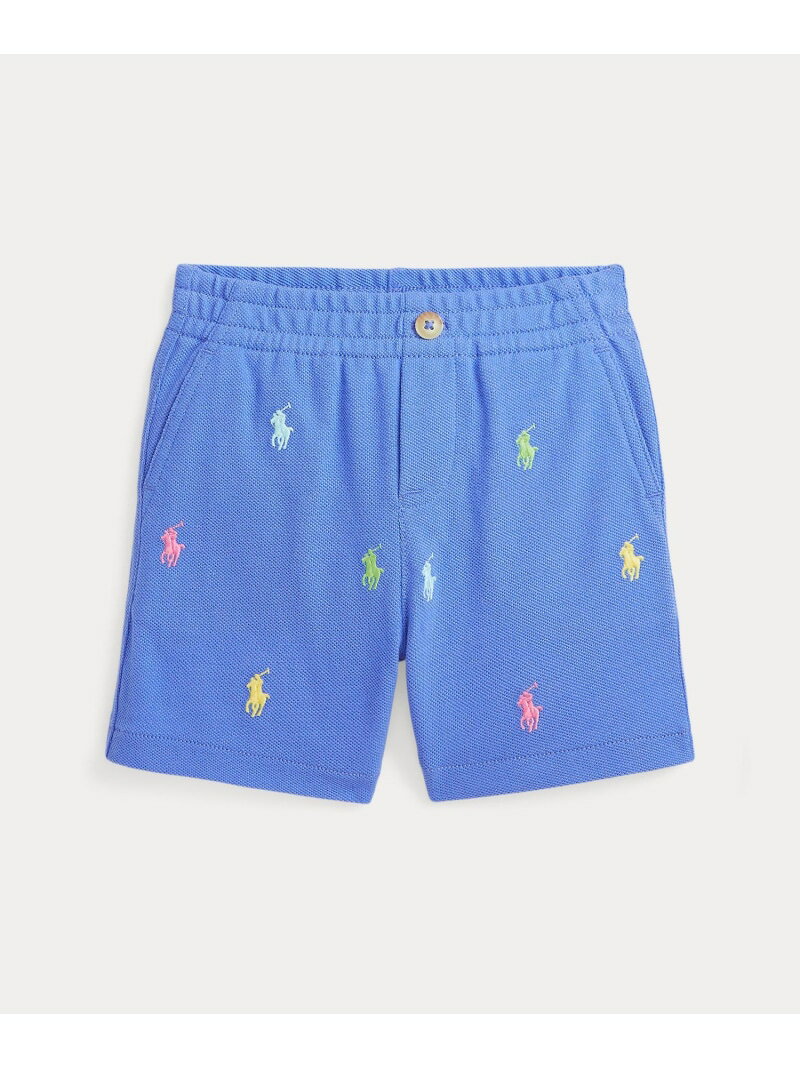 POLO RALPH LAUREN (ベビー)Polo ポニー コットン メッシュ ショートパンツ ラルフローレン マタニティウェア・ベビー用品 その他のベビーグッズ ブルー【送料無料】