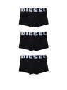 DIESEL キッズ ボクサーパンツ 3枚パック ディーゼル インナー・ルームウェア ボクサーパンツ・トランクス ブラック【送料無料】