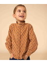 【SALE/30%OFF】PETIT BATEAU コーデュロイプリントフリルブラウス プチバトー トップス シャツ・ブラウス【RBA_E】【送料無料】
