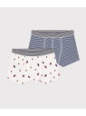 PETIT BATEAU トランクス2枚組 プチバトー インナー・ルームウェア ボクサーパンツ・トランクス【送料無料】