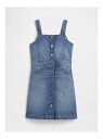 【SALE/49%OFF】GAP (K)デニム サロペットスカート (キッズ) ギャップ ワンピース・ドレス ジャンパースカート ブルー【RBA_E】