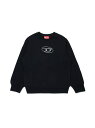 DIESEL キッズ プルオーバースウェット SBOXTQ22 ディーゼル トップス スウェット・トレーナー ブラック【送料無料】