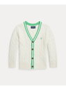 【SALE/50%OFF】POLO RALPH LAUREN (ボーイズ 2才~7才)コットン クリケット カーディガン ラルフローレン トップス カーディガン ベージュ【RBA_E】【送料無料】