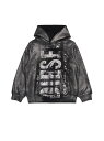 DIESEL キッズ プルオーバーパーカー SBOXTHOODQ6 ディーゼル トップス パーカー・フーディー ブラック【送料無料】