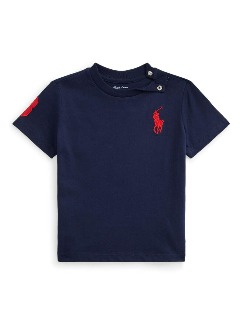 POLO RALPH LAUREN (ベビー)Big Pony コットン ジャージー Tシャツ ラルフローレン マタニティウェア・ベビー用品 その他のベビーグッズ ネイビー【送料無料】