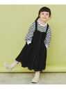 【SALE/30%OFF】THE SHOP TK 【110-150】タックジャンスカ/ママとおそろい・洗濯機OK ザ ショップ ティーケー ワンピース・ドレス その他のワンピース・ドレス ブルー ブラック【RBA_E】