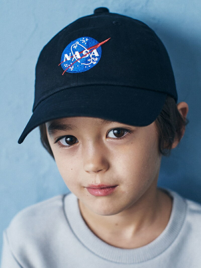 【SALE／40%OFF】UNITED ARROWS green label relaxing KIDS NASA CAP ユナイテッドアローズ グリーンレーベルリラクシング 帽子 キャップ グレー ブラック【RBA_E】のサムネイル