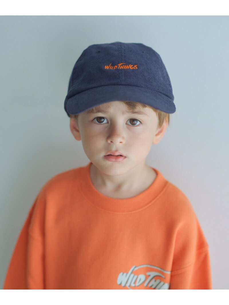 【SALE／10%OFF】UNITED ARROWS green label relaxing 【別注】＜WILD THINGS＞コーデュロイ キャップ / キッズ ユナイテッドアローズ グリーンレーベルリラクシング 帽子 キャップ ネイビー グレー パープル【RBA_E】