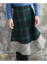【SALE/62%OFF】子供服 Bee アシンメトリースカート チェック柄 ミモレ丈 子供服 キッズ 女の子 Bee カンコクコドモフク ビー スカート その...
