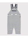【SALE/50%OFF】PETIT BATEAU マリニエールサロペット プチバトー オールインワン・オーバーオール オーバーオール・サロペット【RBA_E】...