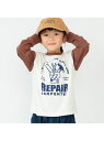 branshes 【eikoコラボ/WEB限定】綿100%アソートグラフィック長袖Tシャツ ブランシェス トップス カットソー・Tシャツ ホワイト ブルー