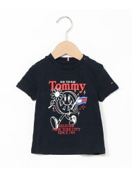 TOMMY HILFIGER (K)TOMMY HILFIGER(トミーヒルフィガー) BOYS ファンショートスリーブTシャツ トミーヒルフィガー トップス カットソー・Tシャツ ネイビー ホワイト【送料無料】