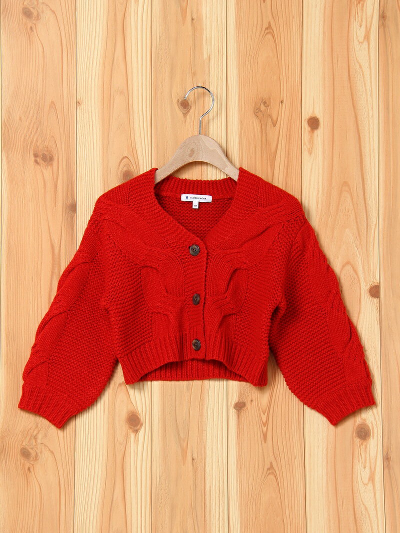 (K)ケーブルショートカーデ グローバルワーク コート/ジャケット