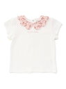 【SALE/30%OFF】BeBe 【お揃い】フラワープリントスカラップ襟半袖針抜きTシャツ(80~100cm) ベベ オンライン ストア トップス カットソー...