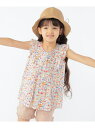 【SALE/40%OFF】SHIPS KIDS SHIPS KIDS:100~130cm / フリル ブラウス シップス トップス シャツ・ブラウス ネイビー レッド【RBA_E】【送料無料】