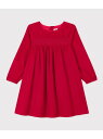 【SALE/30%OFF】PETIT BATEAU コーデュロイワンピース プチバトー ワンピース・ドレス ワンピース レッド【RBA_E】【送料無料】(4)