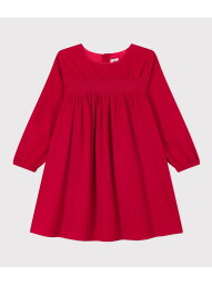 【SALE／30%OFF】PETIT BATEAU コーデュロイワンピース プチバトー ワンピース・ドレス ワンピース レッド【RBA_E】【送料無料】