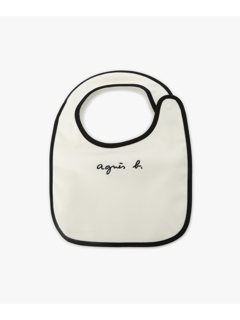 agnes b. ENFANT AC29 L BAVOIR ベビー ロゴスタイ アニエスベー マタニティウェア・ベビー用品 その他のベビーグッズ ブラック