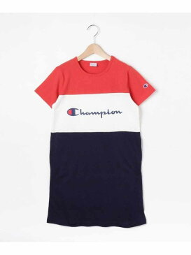 【SALE／60%OFF】HusHusH 【Champion】150・160cmカラーブロックワンピース ハッシュアッシュ ワンピース ワンピースその他 イエロー レッド ピンク【RBA_E】