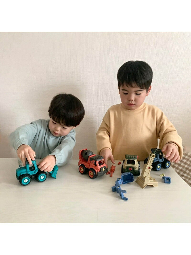 F.O.TOYBOX 【組み立ておもちゃ】DIY TOY CARS 4点セット エフオーオンラインストア マタニティウェア・ベビー用品 その他のベビーグッズ