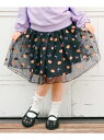 【SALE/30%OFF】any FAM KIDS ラメチュールフレアスカート エニィファム スカート ロング・マキシスカート パープル ブラック【RBA_E】