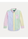 POLO RALPH LAUREN (ボーイズ 2才~7才)ストライプド コットン オックスフォード ファン シャツ ラルフローレン トップス シャツ・ブラウス...