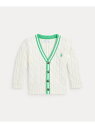 【SALE/50%OFF】POLO RALPH LAUREN (ベビー)コットン クリケット カーディガン ラルフローレン トップス カーディガン ベージュ【RBA_E】【送料無料】