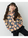 CIAOPANIC TYPY 【WEB限定】【KIDS】【ユニセックス】総柄ボアブルゾン チャオパニックティピー ジャケット・アウター ブルゾン・ジャンパー ホワイト ネイビー グレー【先行予約】*【送料無料】(4)