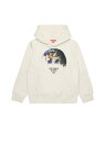【SALE/40%OFF】DIESEL キッズ スウェット パーカー グラフィック ディーゼル トップス パーカー・フーディー ホワイト ブラック【RBA_E】...