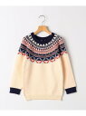 【SALE/30%OFF】SHIPS KIDS SHIPS KIDS:80ー90cm /〈洗濯機可能〉フェアアイル ニット シップス トップス ニット ホワイト...