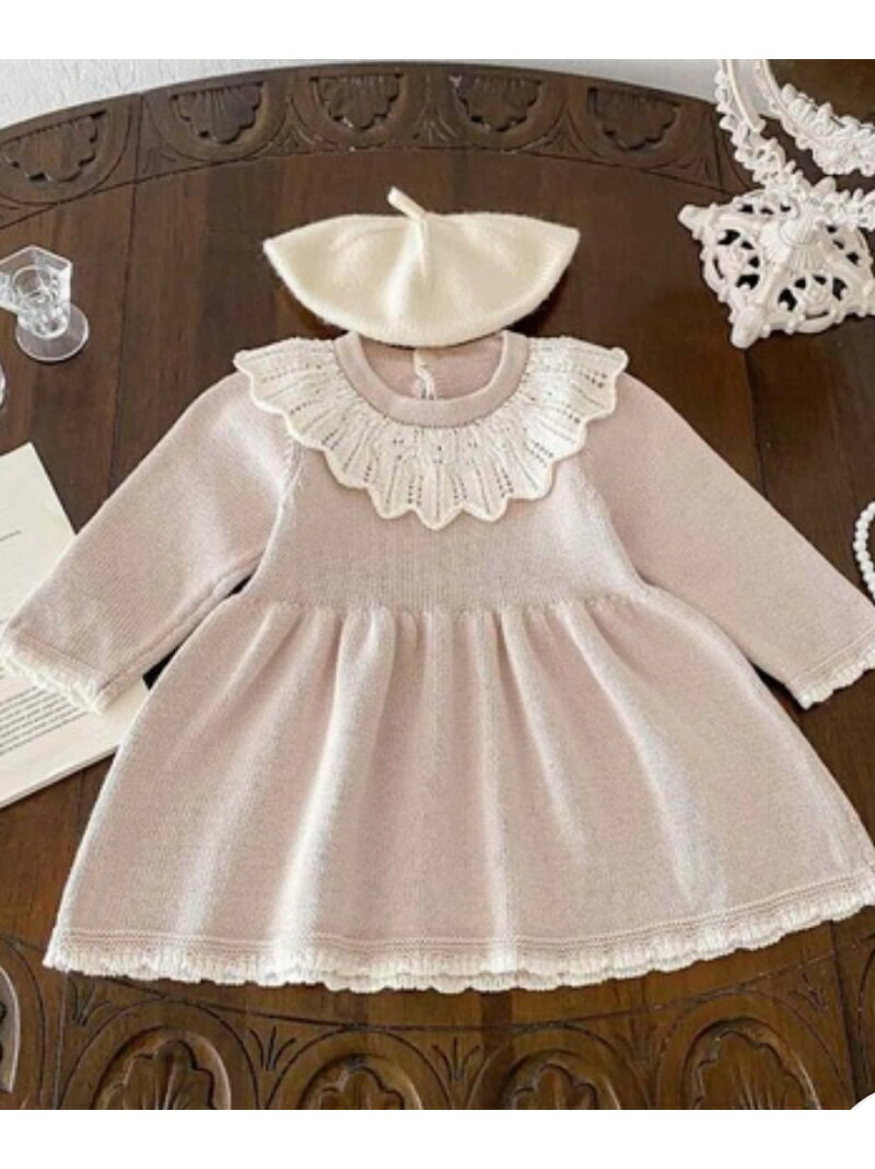 【SALE／70%OFF】lulu noix lulu noix/(K)フリル襟ニットワンピース ミニョントレフル ルームヨンマル..