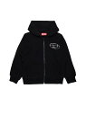 【SALE/40%OFF】DIESEL キッズ スウェット パーカー プリント ディーゼル トップス パーカー・フーディー ブラック【RBA_E】【送料無料】