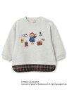 【SALE/20%OFF】petit main 【パディントン(TM)】裾布帛トレーナー ナルミヤオンライン トップス スウェット・トレーナー グリーン ホワイ...