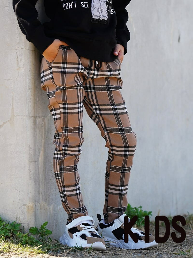 Retro Engine Retro Engine/(K)RTEG O.B Check PT Kids アダムスジャグラー パンツ その他のパンツ ベ..