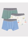 PETIT BATEAU トランクス3枚組 プチバトー インナー・ルームウェア ボクサーパンツ・トランクス【送料無料】