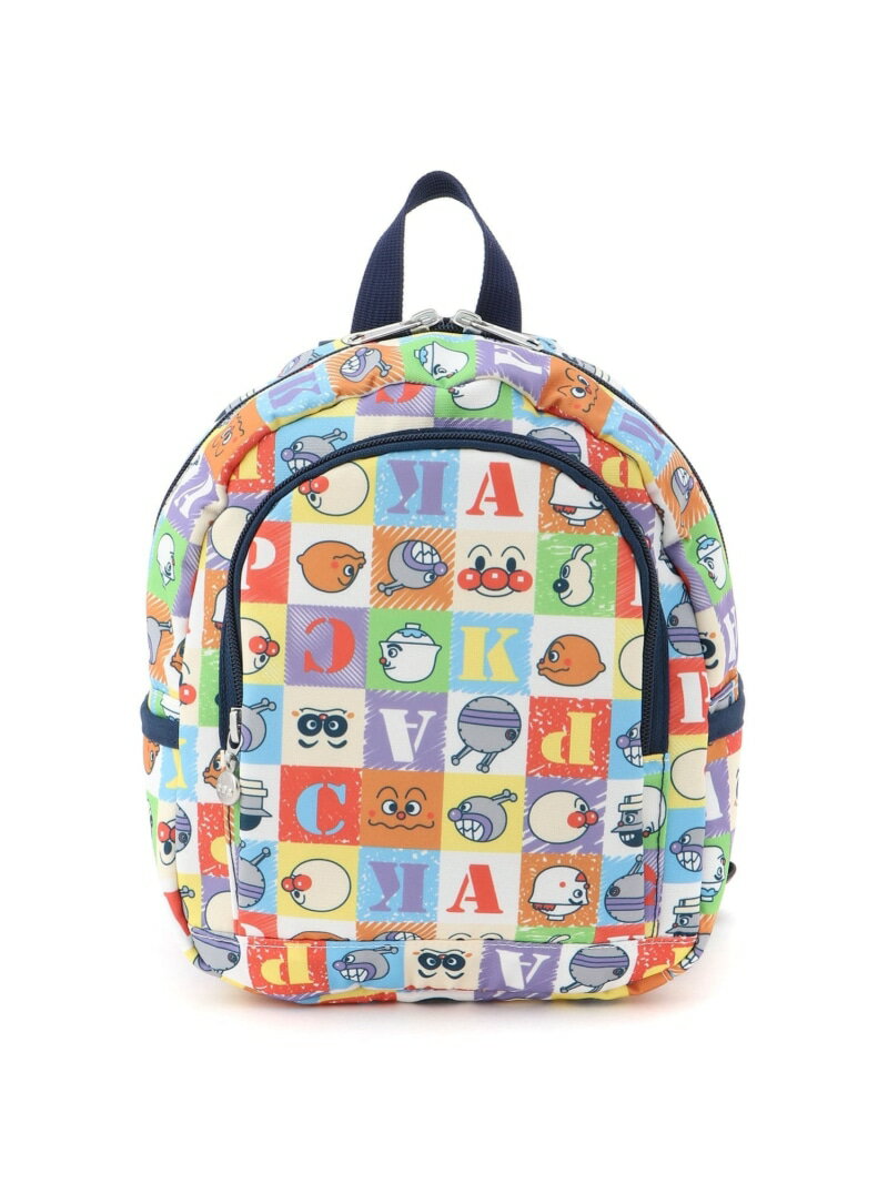 ANPANMAN KIDS COLLECTION ANPANMAN KIDS COLLECTION/(K)ブロック総柄リュック6L アンパンマンキッズコレクション バッグ リュック・バックパック ブルー ピンク【送料無料】