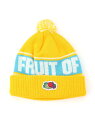 FRUIT OF THE LOOM FRUIT OF THE LOOM/(K)KIDS BON Knit watch レアリゼ 帽子 ニット帽・ビーニー イエロ...