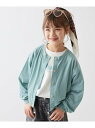devirock UVカット ガールズ クルーネック カーディガン カーディガン トップス 25SS デビロック トップス カーディガン オレンジ グリーン グ...