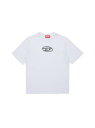 DIESEL キッズ Tシャツ TREDEN ディーゼル トップス カットソー・Tシャツ ブラック ホワイト【送料無料】