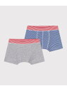 PETIT BATEAU トランクス2枚組 プチバトー インナー・ルームウェア ボクサーパンツ・トランクス【送料無料】