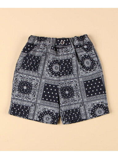 COMME CA ISM バンダナプリント ハーフパンツ(ベビーサイズ) コムサイズム パンツ その他のパンツ ネイビー COMME CA ISM バンダナプリント ハーフパンツ(ベビーサイズ) コムサイズム パンツ その他のパンツ ネイビー
