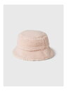 【SALE/73%OFF】GAP (K)ボア バケットハット (キッズ) ギャップ 帽子 ハット ホワイト ピンク【RBA_E】