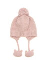 【SALE/30%OFF】Si・Shu・Non Si・Shu・Non/モチーフニットボウ シ・シュ・ノン 帽子 ニット帽・ビーニー ホワイト ベージュ ピンク【...