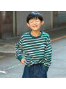【SALE/11%OFF】branshes 【WEB限定/DRC/お肌に嬉しい綿100%】名札通しループ付きボーダー長袖Tシャツ ブランシェス トップス カット...
