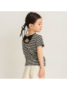 branshes バックリボンハート柄ボーダーTシャツ ブランシェス トップス カットソー・Tシャツ レッド ブラック ピンク